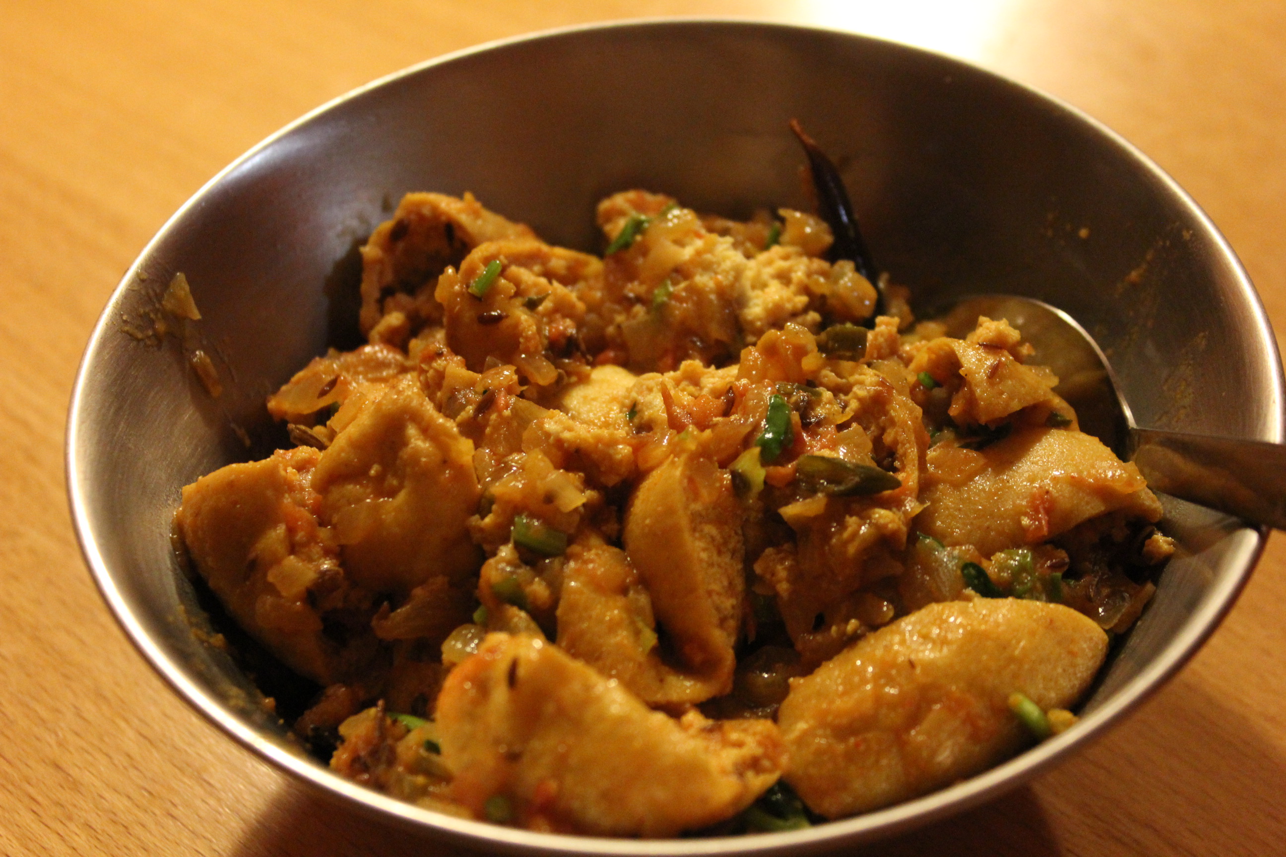 和食材でもインド料理 「がんもマサラ」のレシピ